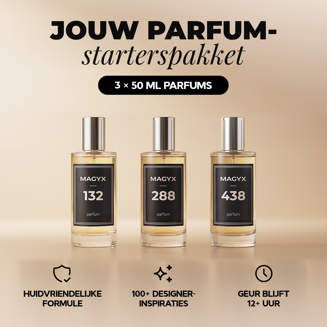 3 X 50ml Parfum Starterspakket