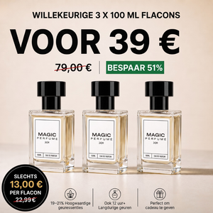 3X 100ml Parfumflessen