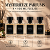 4X 100ml mystikk Parfumflessen