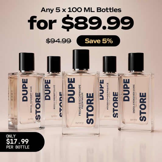 5X 100ml Perfume Bottles