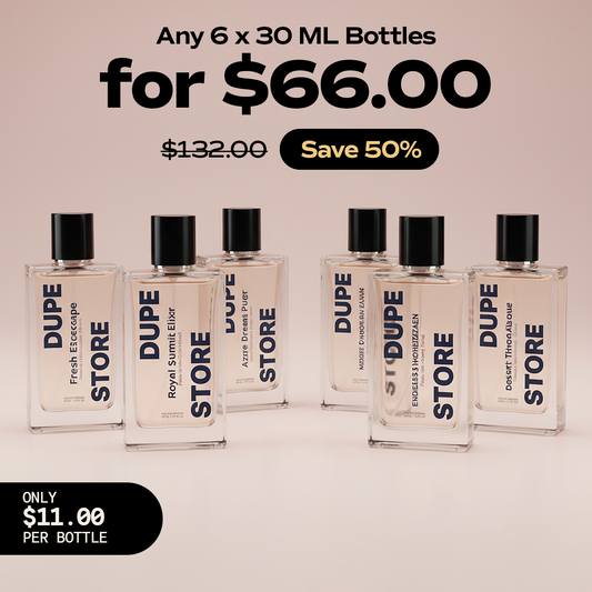 6X 30ml Perfume Bottles