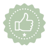 Thumbs up badge
