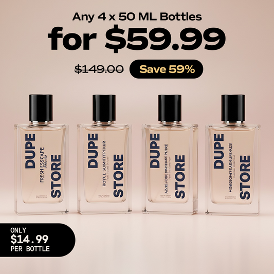 4X 50ml Perfume Bottles